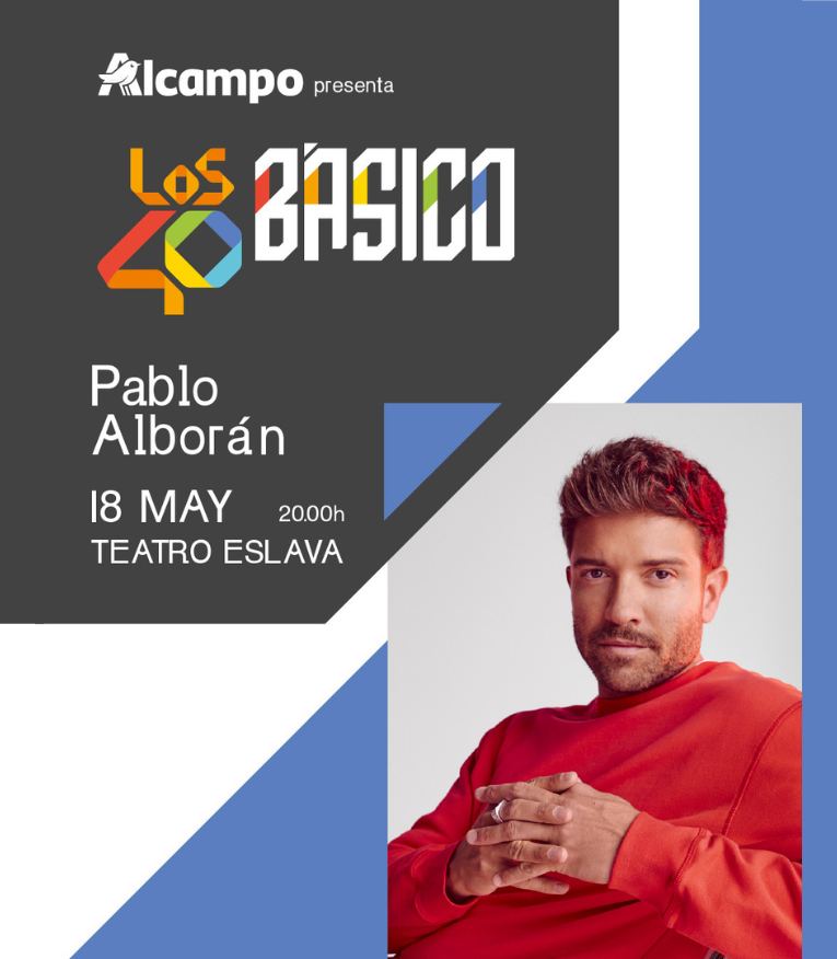 Pablo Alborán. Los 40 básico. Teatro Eslava. 18 de mayo